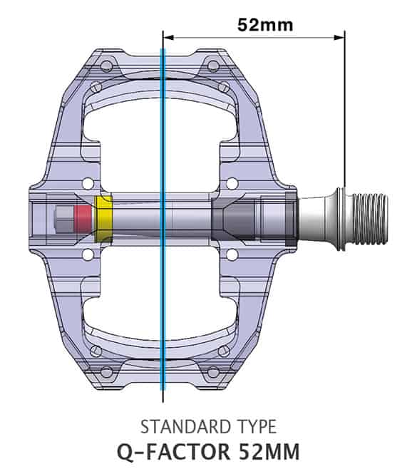 mtb pedals M218 Q Factor 52mm