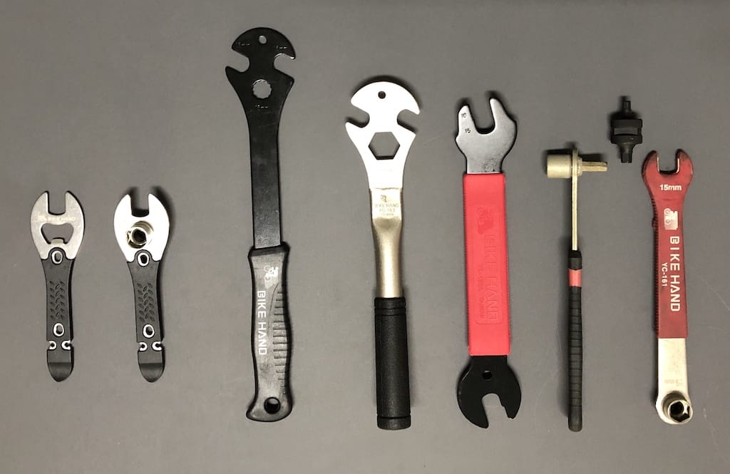 bike pedal removal tool set