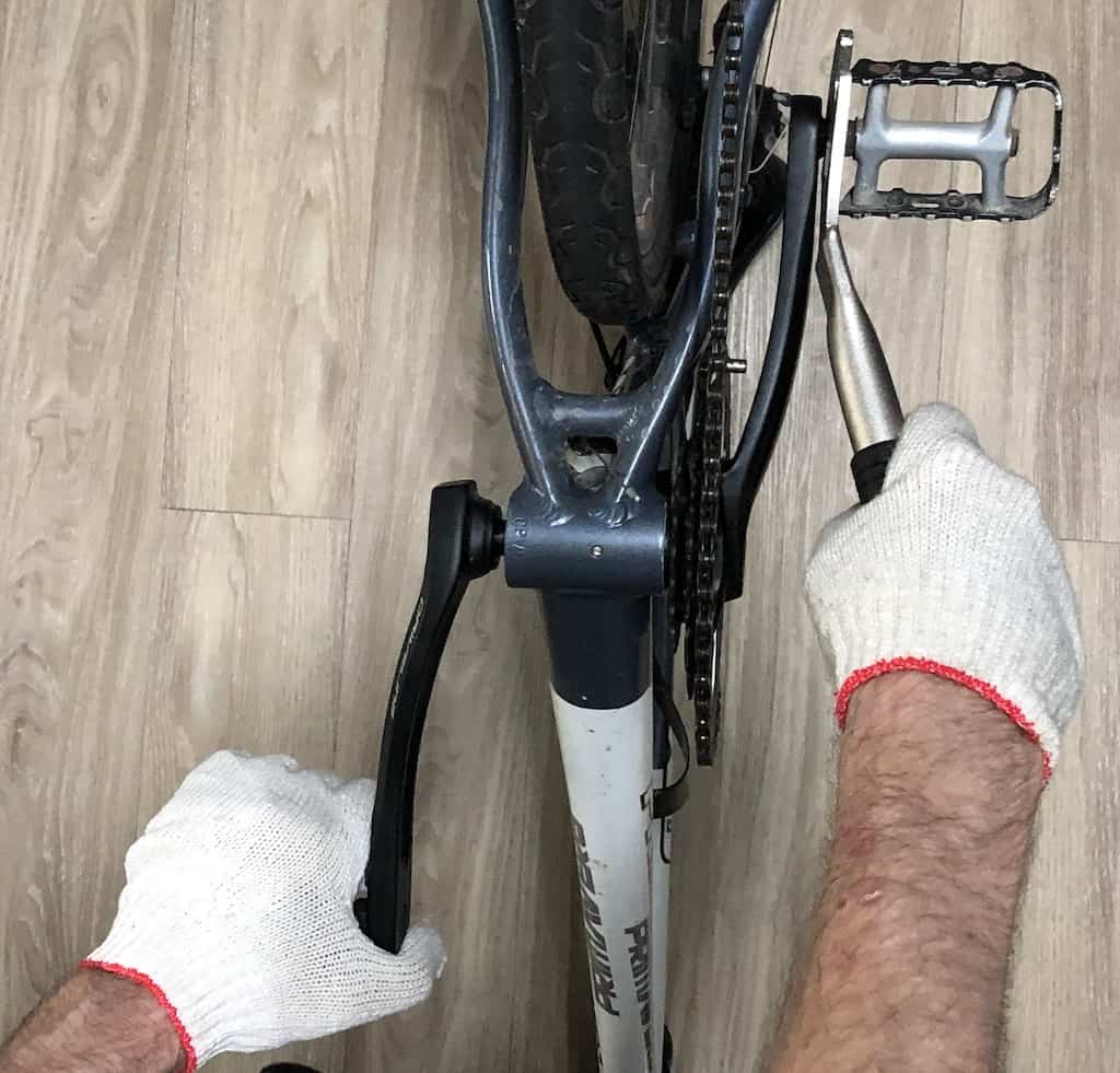 technique for bike pedal removal