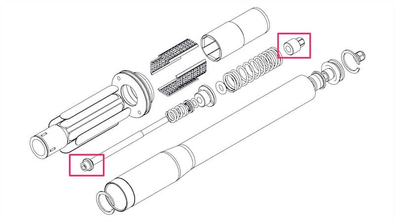 Gravel Bike Suspension Fork Pre Load Diagram